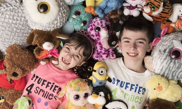 JP and Juliana with stuffies